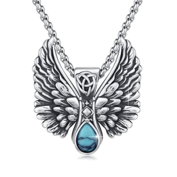 Sterling Silver Viking Rune Necklace Adjustable Chain Norse Amulet Pendant - Picture 2 of 8